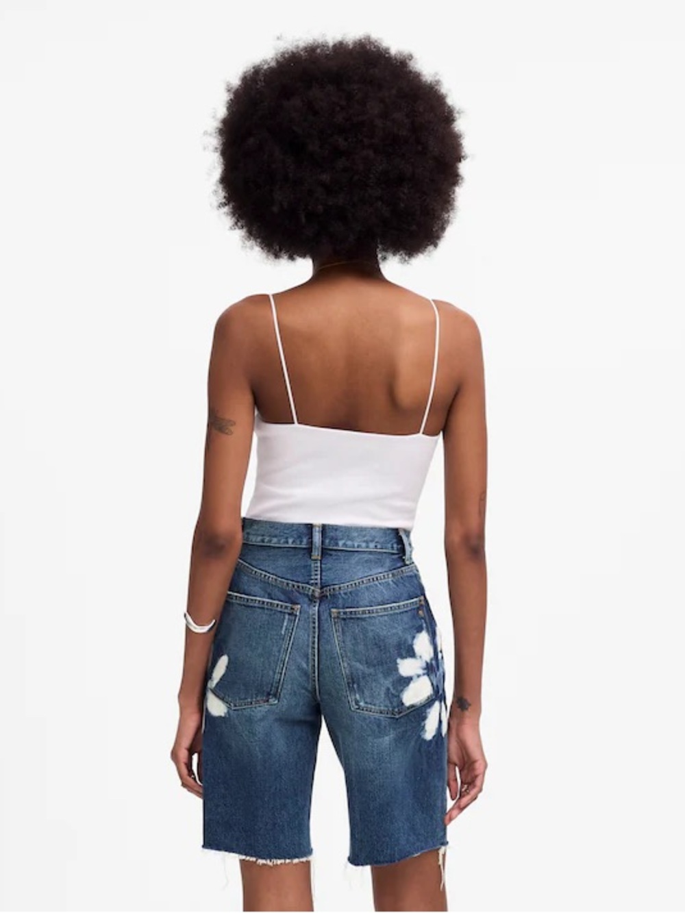 Madewell The Essex Long Baggy Short Shibori Wash Size 28 - Picture 11 of 11